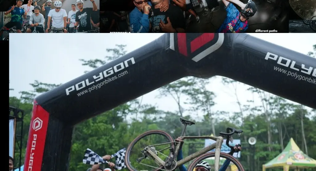 Dokumentasi acara dan garis finish